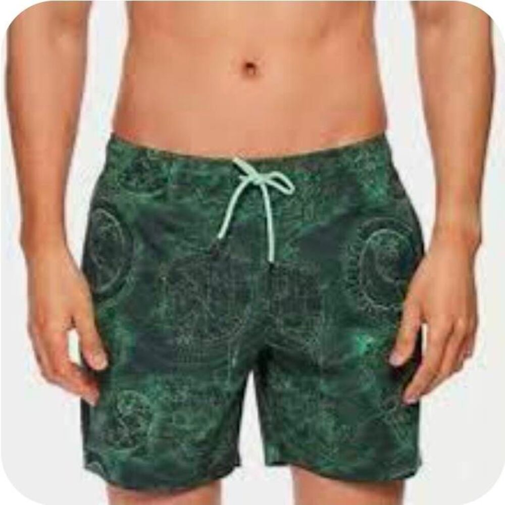 Psycho Tuna Bonded Stretch Swim Shorts Mens Size Large NEW‎